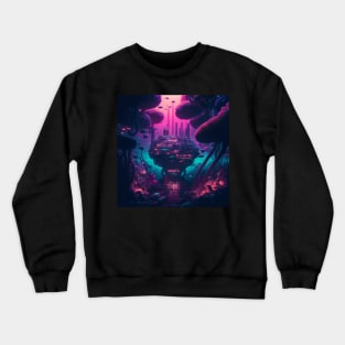 Cyberpunk Underwater Research Facility Crewneck Sweatshirt